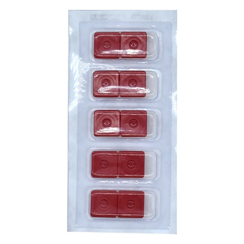 Syringe Caps L/Lock Red Sterile in Blister Pack